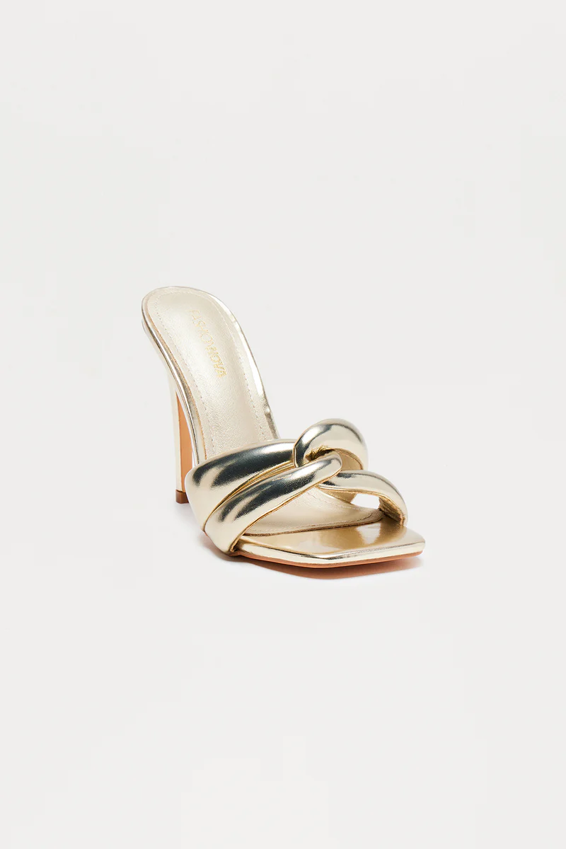 Gold Twist Mule
